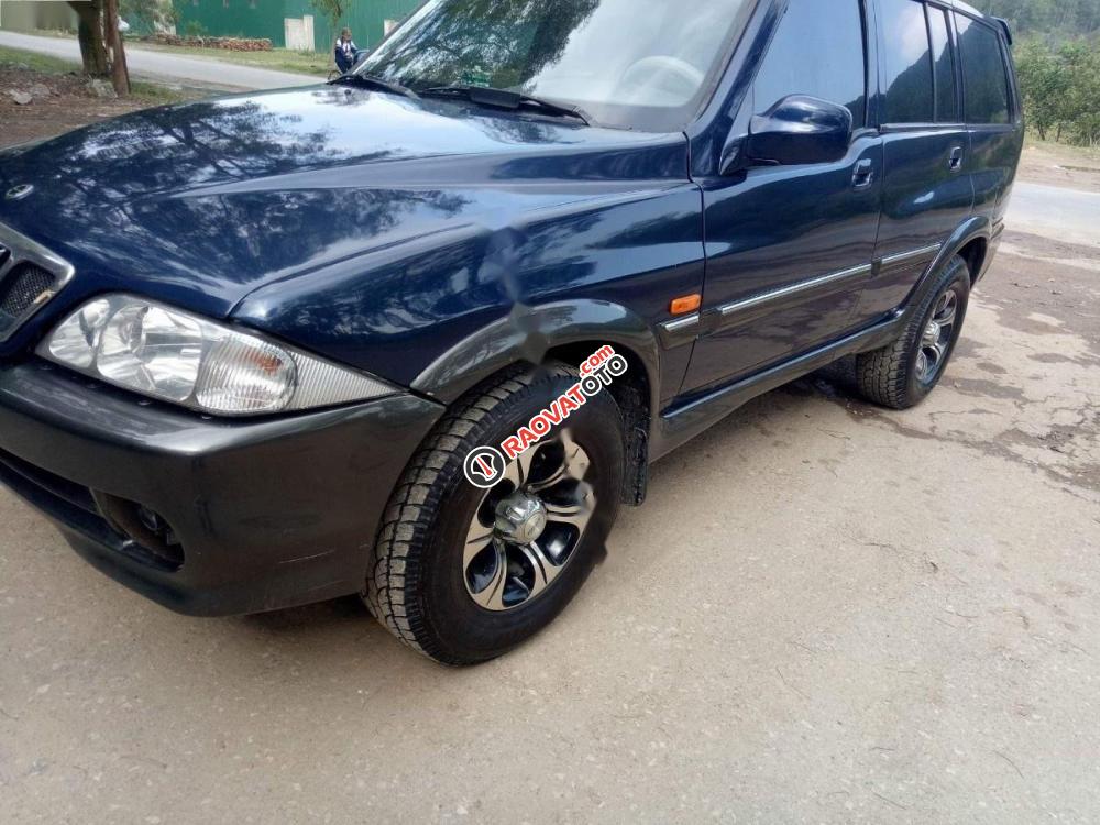 Bán Ssangyong Musso đời 2002, màu xanh lam, giá chỉ 127 triệu-1