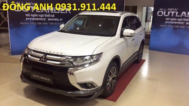 Bán xe Mitsubishi Outlander đời 2017, màu trắng, nhập khẩu -0