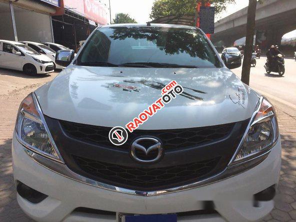 Cần bán lại xe Mazda BT 50 đời 2014, màu trắng số sàn-9