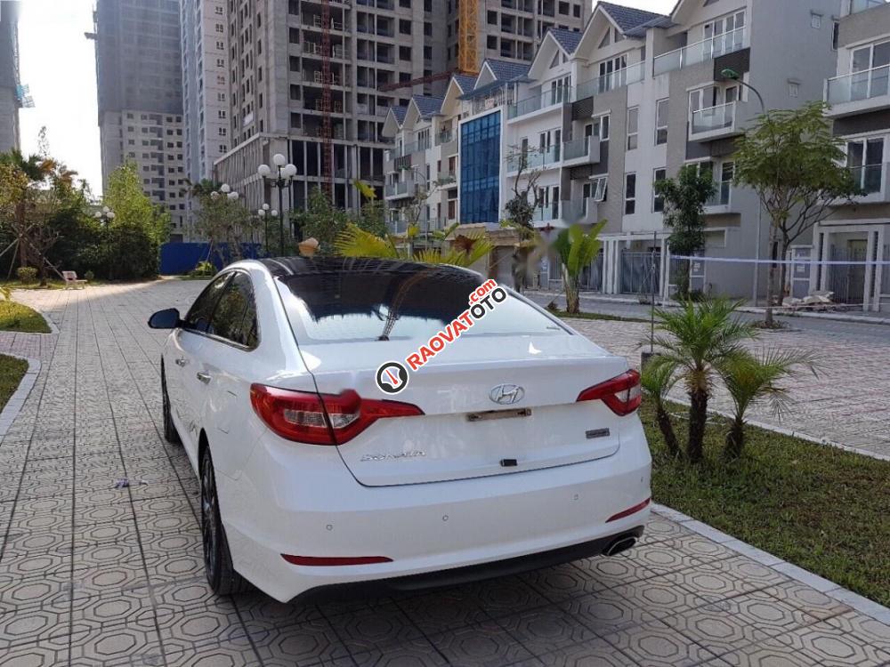 Cần bán xe Hyundai Sonata đời 2015, màu trắng, nhập khẩu nguyên chiếc, giá 810tr-7