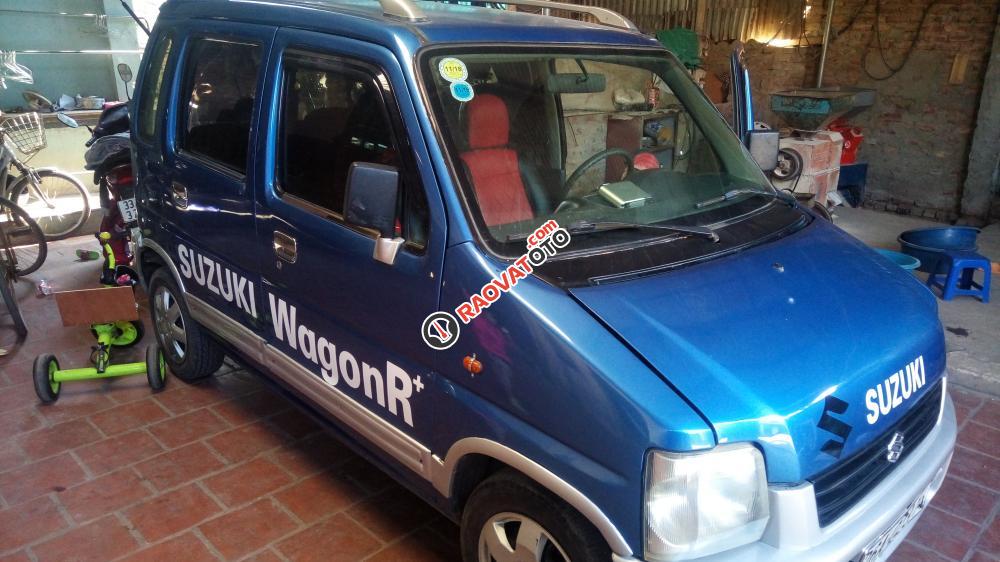 Cần bán lại xe Suzuki Wagon R+ đời 2005, màu xanh lam, 68tr-5