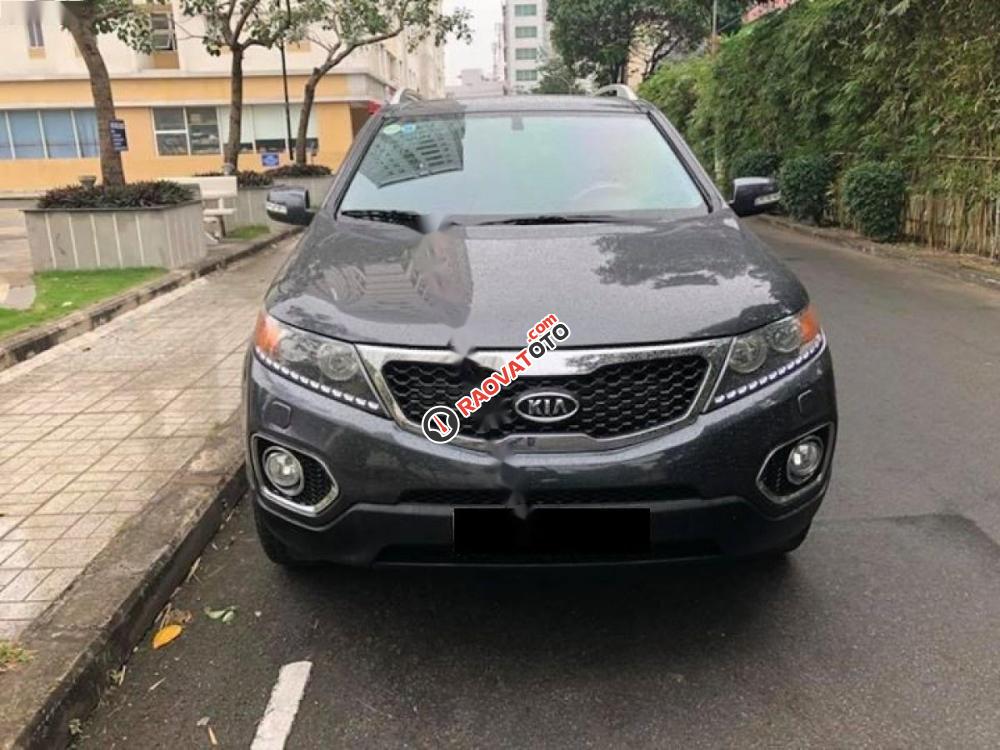 Bán Kia Sorento GAT 2.4L 2WD đời 2014, màu xám, giá chỉ 675 triệu-0