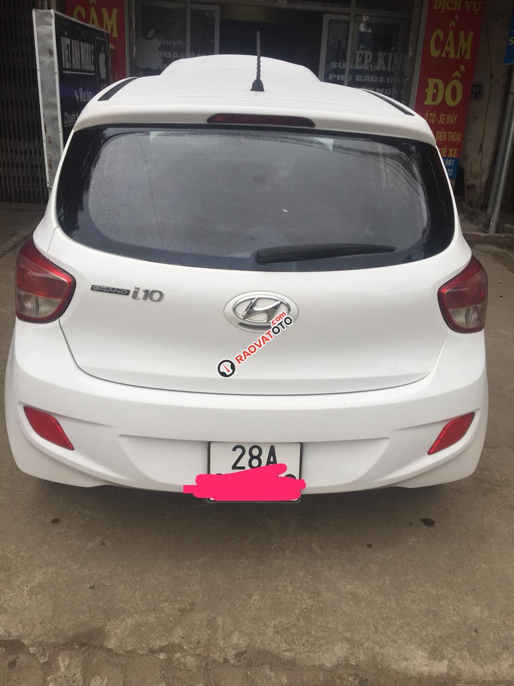 Xe Hyundai Grand i10 đời 2014 màu trắng, giá chỉ 238 triệu nhập khẩu-0