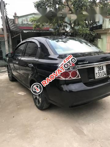 Cần bán lại xe Daewoo Gentra năm 2007, màu đen, giá tốt-0