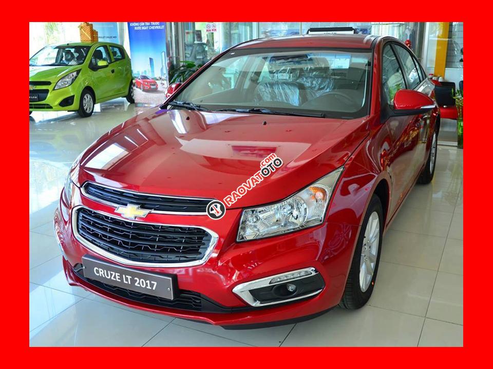 Giá xe Cruze 2017 số sàn, màu đỏ, vay đến 100% giá xe - chỉ 60tr nhận xe ngay-1