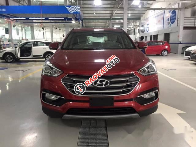 Cần bán xe Hyundai Santa Fe đời 2017, màu đỏ-1
