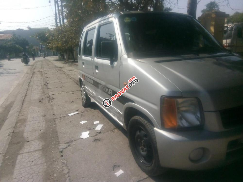 Bán ô tô Suzuki Wagon R sản xuất 2003, màu bạc-2