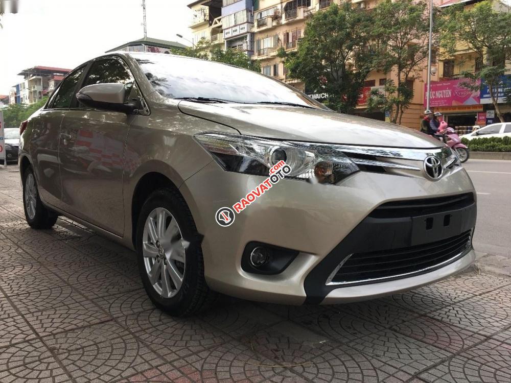 Cần bán gấp Toyota Vios G đời 2017, màu vàng số tự động, giá tốt-2