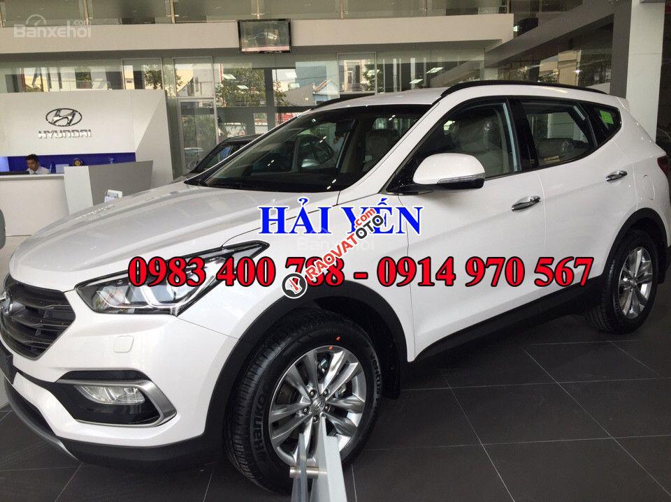 Hyundai Sông Hàn cần bán Hyundai Santa Fe 2017, màu trắng, nhập khẩu nguyên chiếc-2