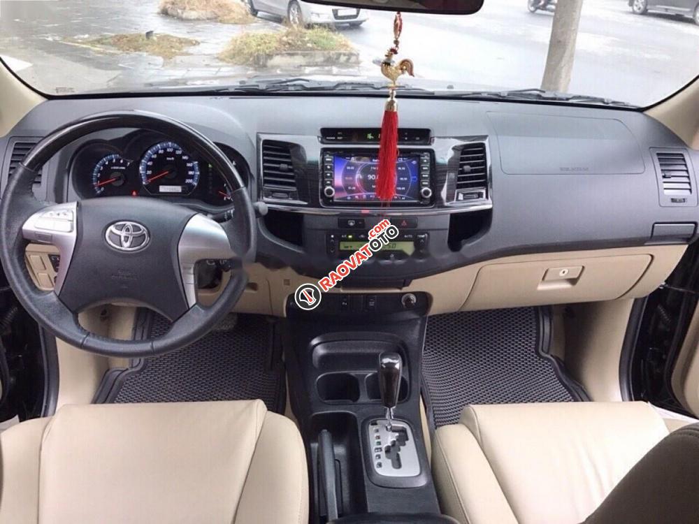 Bán ô tô Toyota Fortuner 2.7V 4x2 AT đời 2015, màu đen như mới, 830tr-8