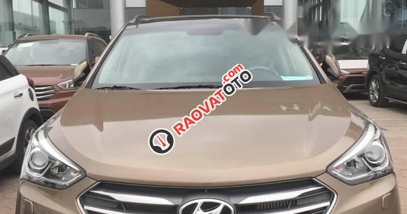Cần bán xe Hyundai Santa Fe đời 2017, màu nâu-3