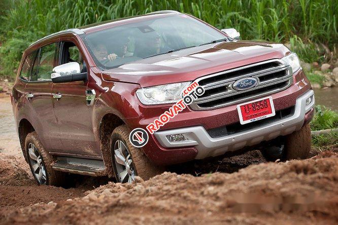 Bán Ford Everest Trend đời 2017, màu đỏ-0