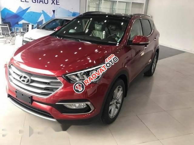 Cần bán xe Hyundai Santa Fe đời 2017, màu đỏ-0