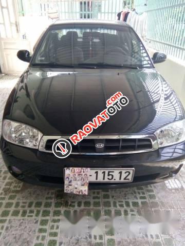 Bán xe Kia Spectra đời 2003, màu đen-0