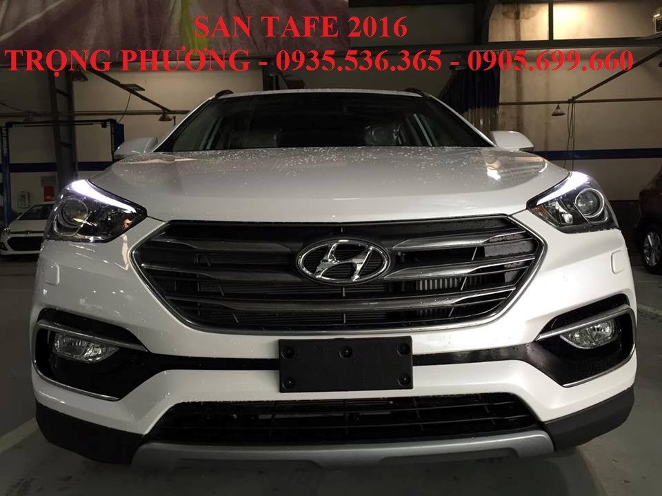 Bán xe Hyundai Santa Fe đời 2017, màu trắng, nhập khẩu-0