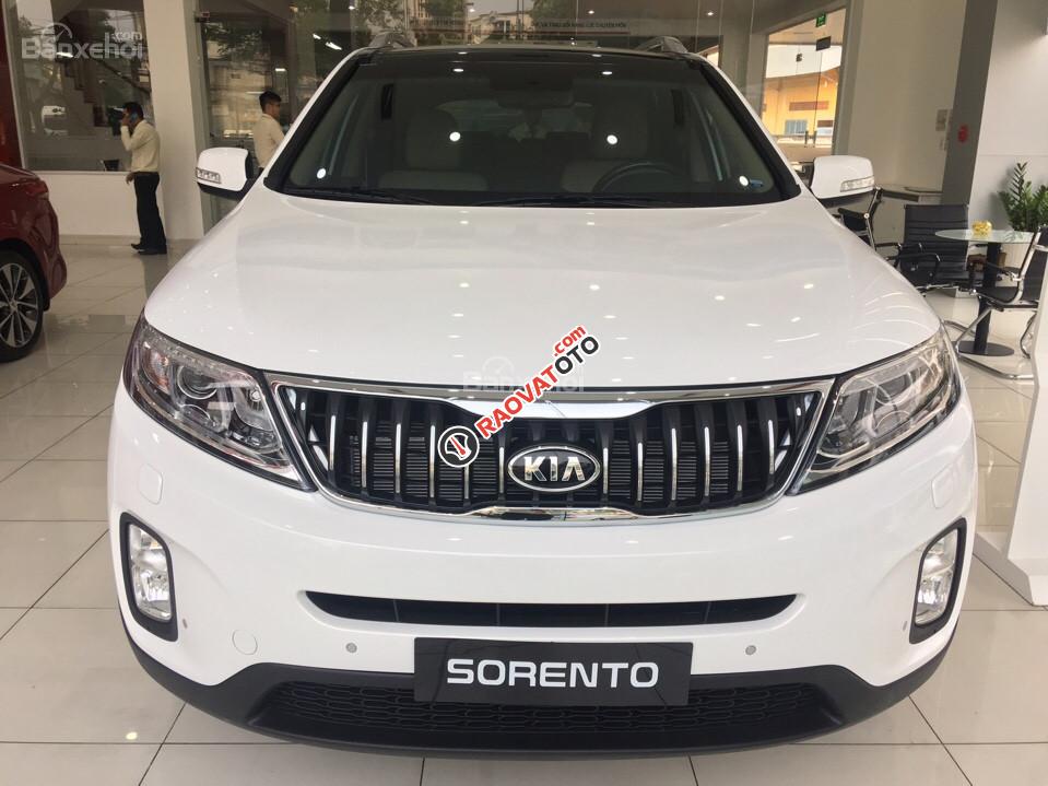 Bán ô tô Kia Sorento 2.2 DATH, máy dầu, phiên bản cao cấp năm 2018, màu trắng-0