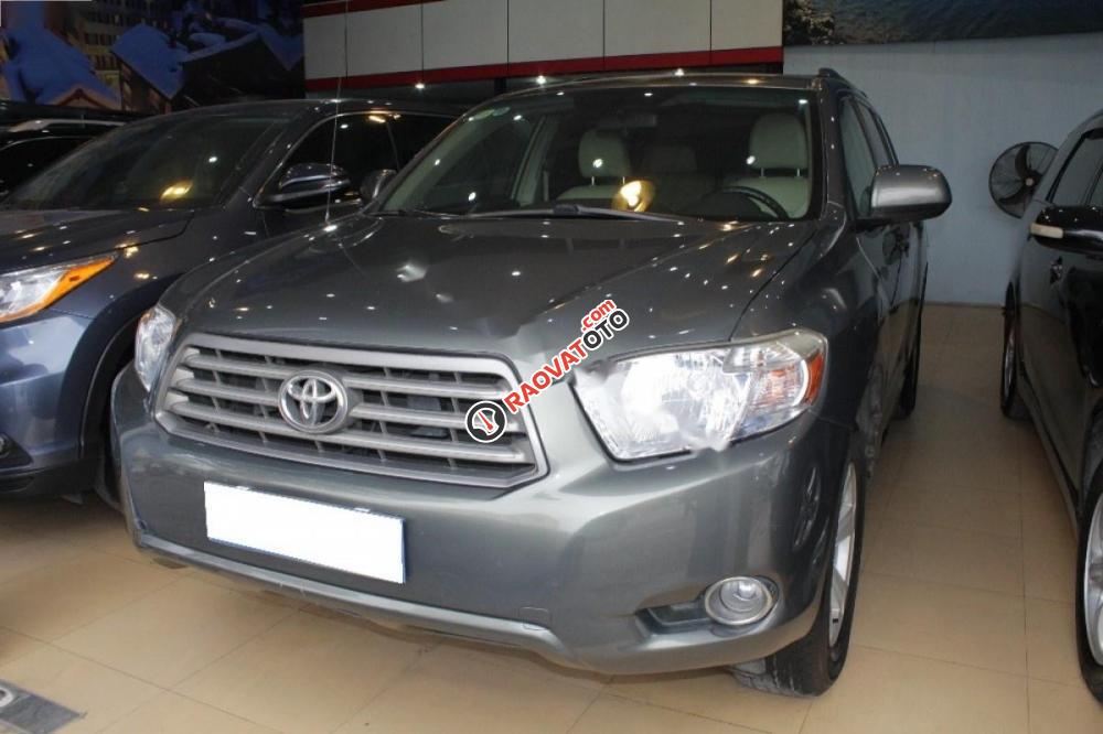 Cần bán Toyota Highlander LE 2.7 đời 2014, màu xám, nhập khẩu nguyên chiếc-1