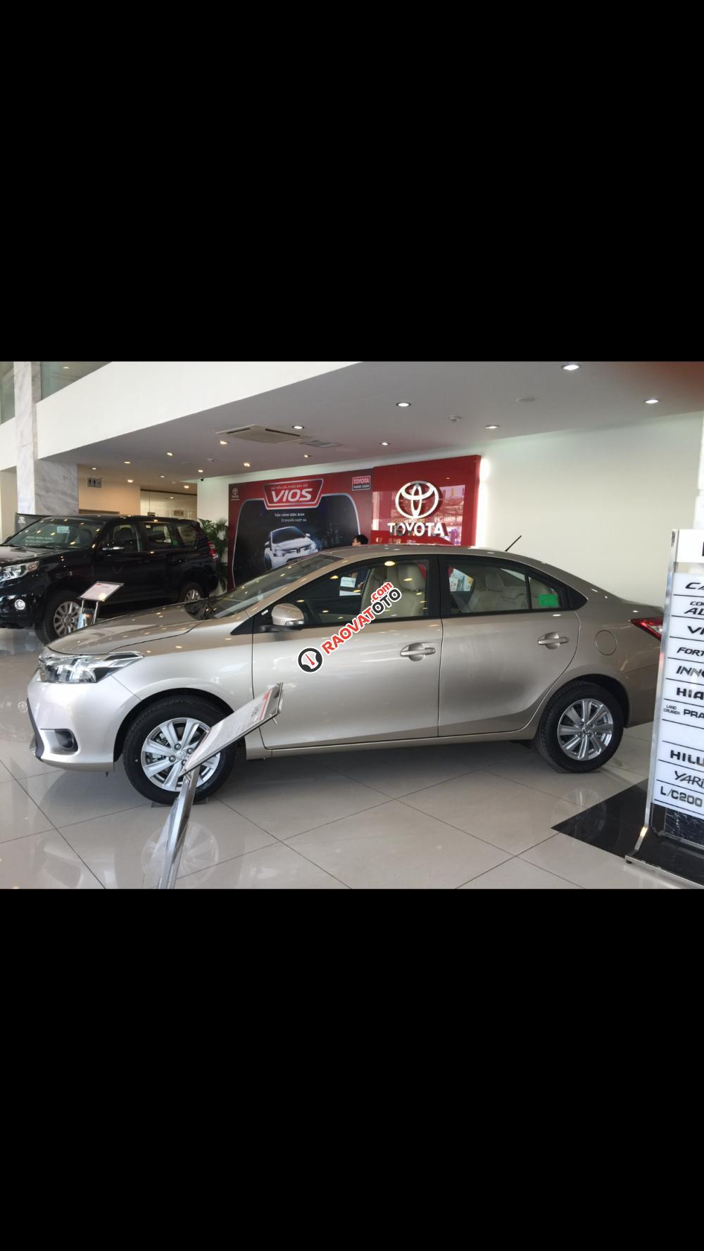 Bán Toyota Vios năm 2017, màu nâu vàng, mới 100% giá tốt khuyến mãi nhiều-3