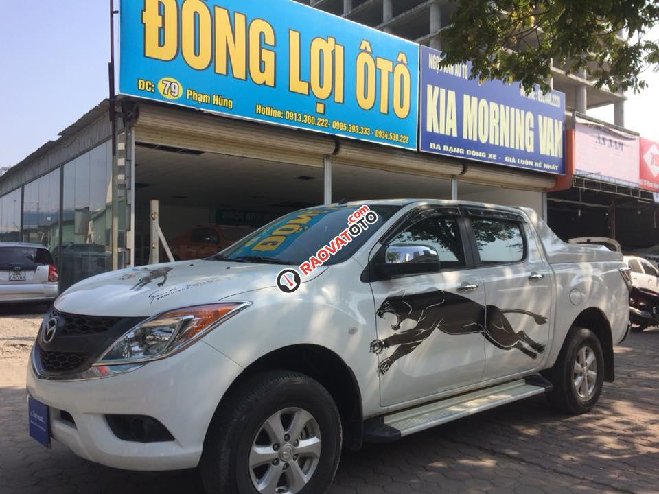 Bán Mazda BT 50 2,2 MT 4x4 đời 2014, màu trắng, nhập khẩu nguyên chiếc giá cạnh tranh-1