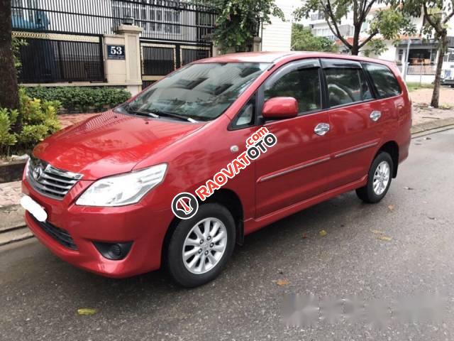 Chính chủ bán xe Toyota Innova 2.0E 2012, màu đỏ-1