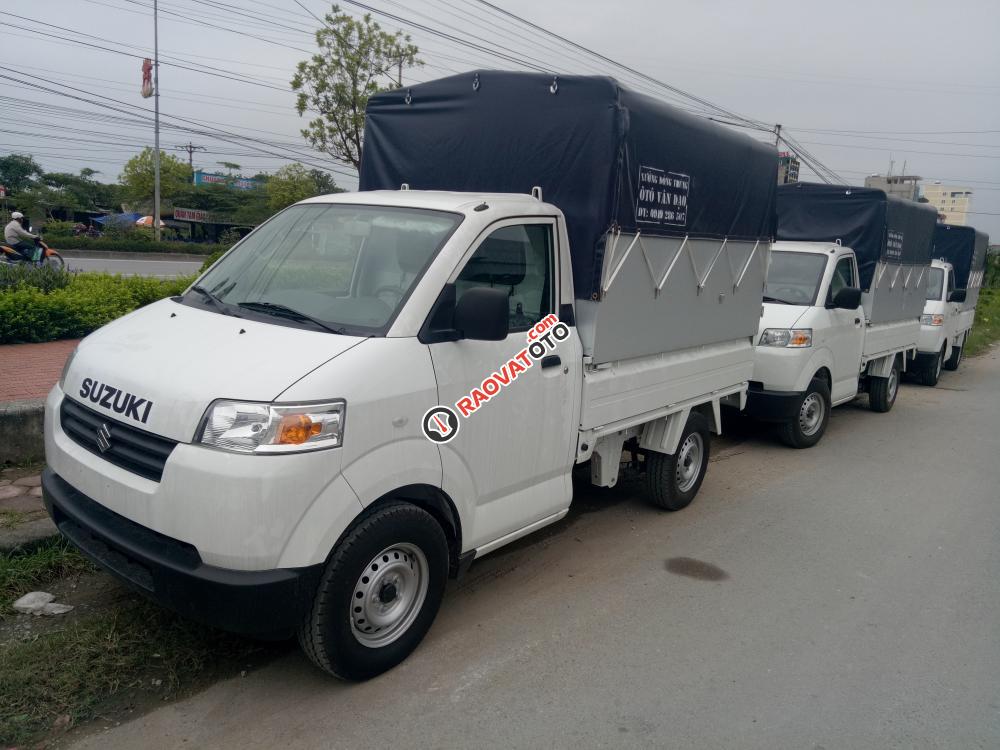 Cần bán Suzuki Super Carry Pro 2017 thùng mui bạt màu trắng, nhập khẩu nguyên chiếc, xe giao ngay. LH: 0985.547.829-2