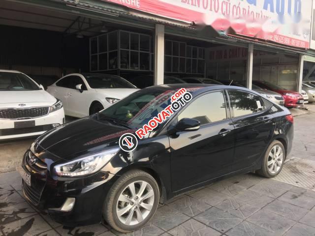 Bán xe Hyundai Accent Blue năm 2016, màu đen, 555tr-0