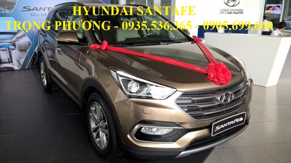 Bán xe Hyundai Santa Fe sản xuất 2017, màu nâu, nhập khẩu nguyên chiếc-6