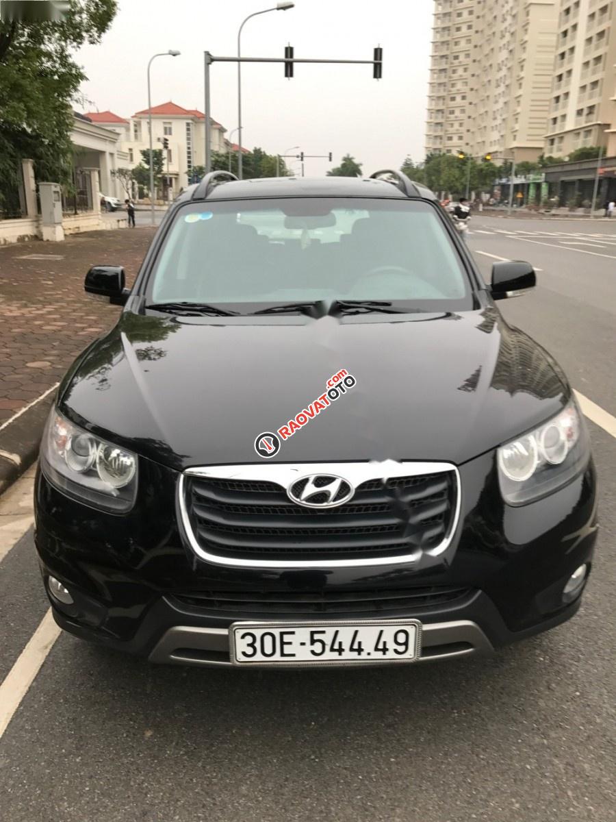 Bán xe Hyundai Santa Fe 2.4L đời 2012, màu đen, nhập khẩu, ít sử dụng, giá cạnh tranh-0