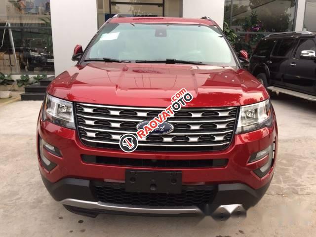 Bán xe Ford Explorer đời 2017, màu đỏ, xe nhập-1