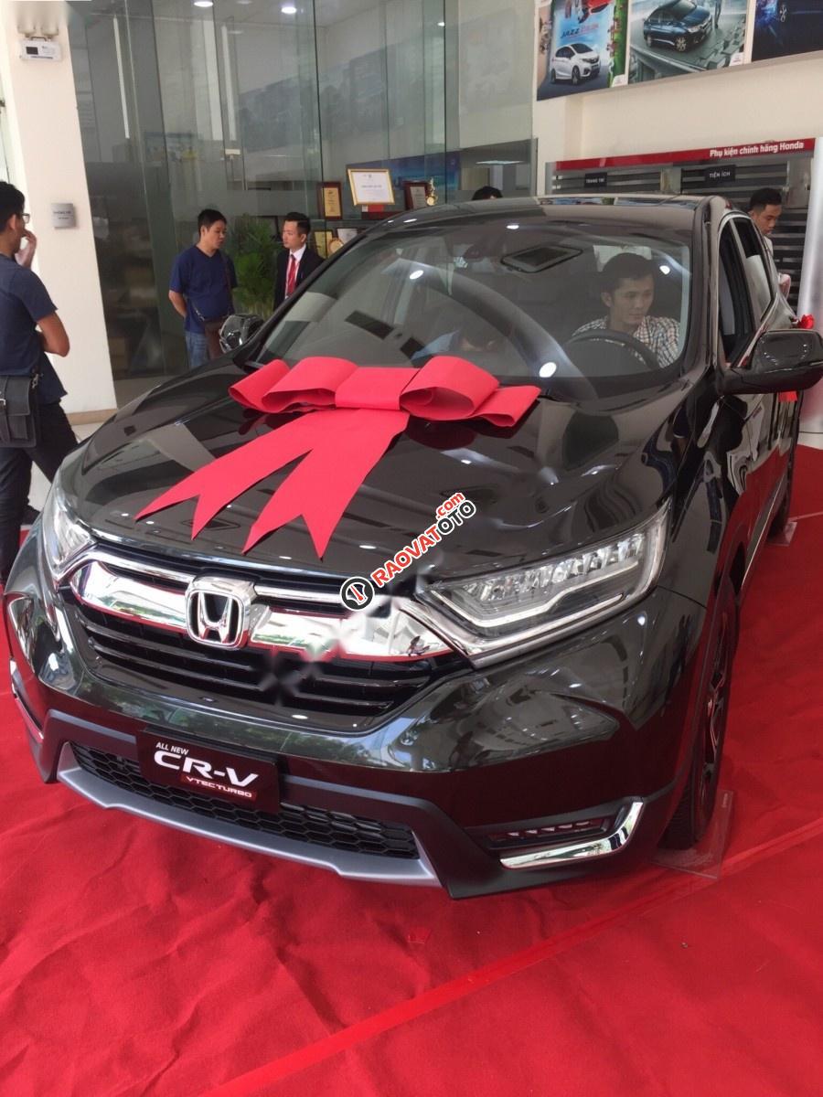 Bán Honda CR V đời 2017, màu đen, xe nhập-1