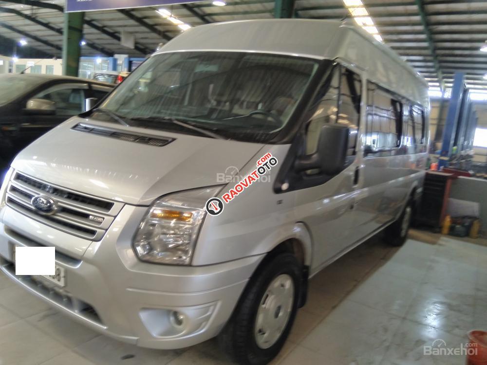 Bán Ford Transit Luxury đời 2016, màu bạc, 50.000 km, BH đến 9/2019-2