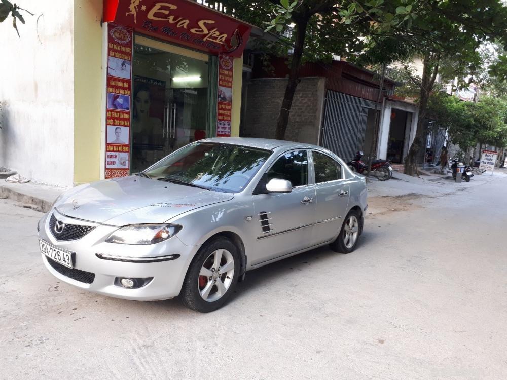 Cần bán lại xe Mazda 3 đời 2004, màu bạc, xe nhập-0