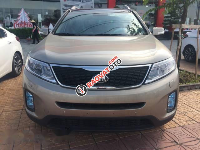 Cần bán xe Kia Sorento đời 2016, màu ghi vàng -1
