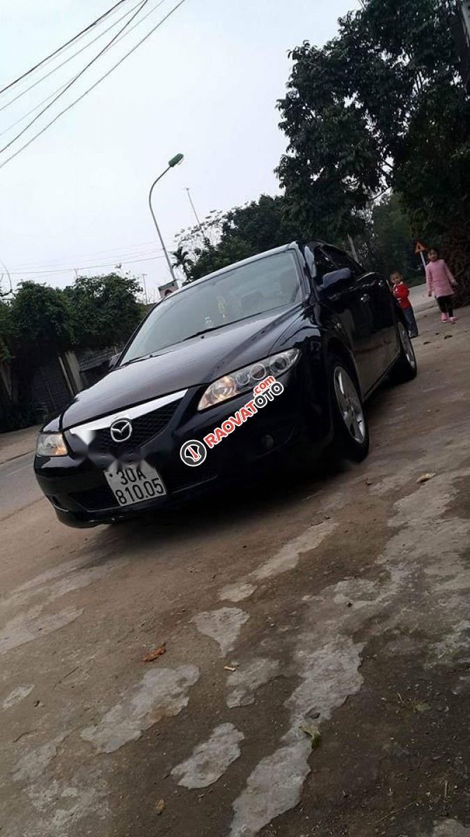 Bán Mazda 6 đời 2004, màu đen, giá 225tr-0