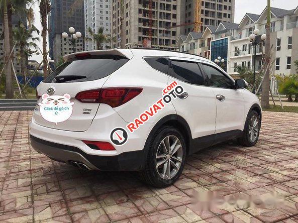 Cần bán Hyundai Santa Fe CRDi 2.2L 4WD đời 2017, màu trắng-2