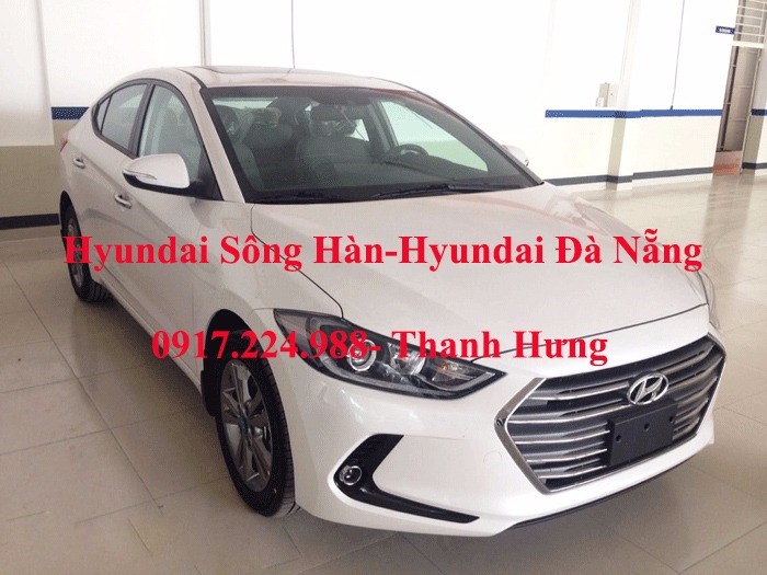 Bán Hyundai Elantra đời 2017, màu trắng, xe nhập-4