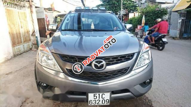 Cần bán xe Mazda BT 50 đời 2015, màu xám chính chủ-0