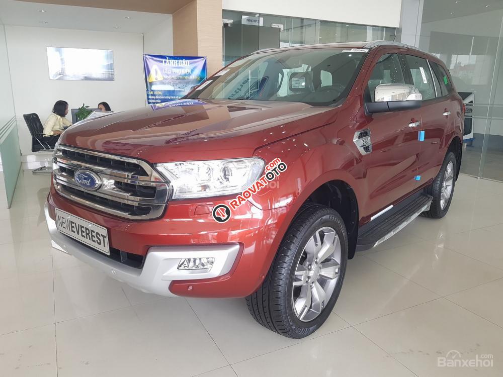 Bán xe Ford Everest 2.2L Titanium đời 2017, màu đỏ, xe nhập-4