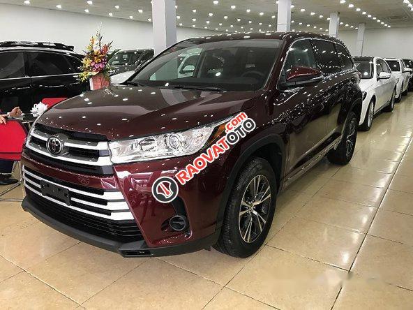 Bán Toyota Highlander LE đời 2017, màu đỏ, xe nhập-11