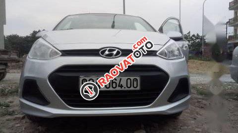 Bán xe Hyundai Grand i10 đời 2015, màu bạc, 259tr-0