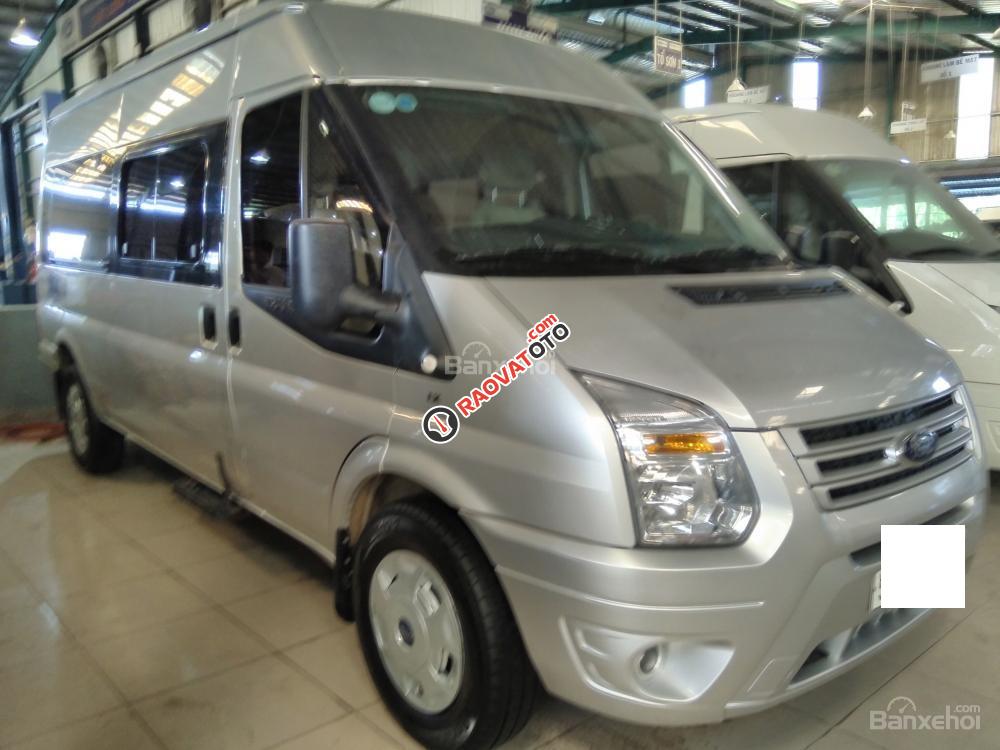 Bán Ford Transit Luxury đời 2016, màu bạc, 50.000 km, BH đến 9/2019-0