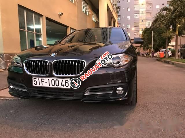 Bán xe BMW 5 Series 520i LCI sản xuất 2014, màu đen, xe nhập-5