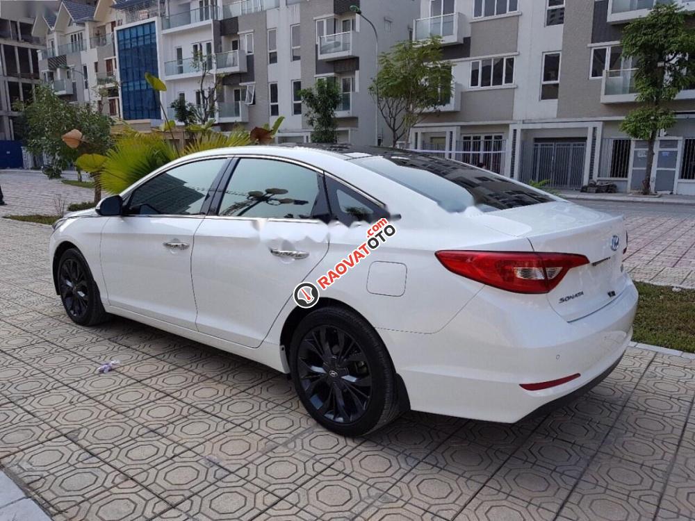 Cần bán xe Hyundai Sonata đời 2015, màu trắng, nhập khẩu nguyên chiếc, giá 810tr-4