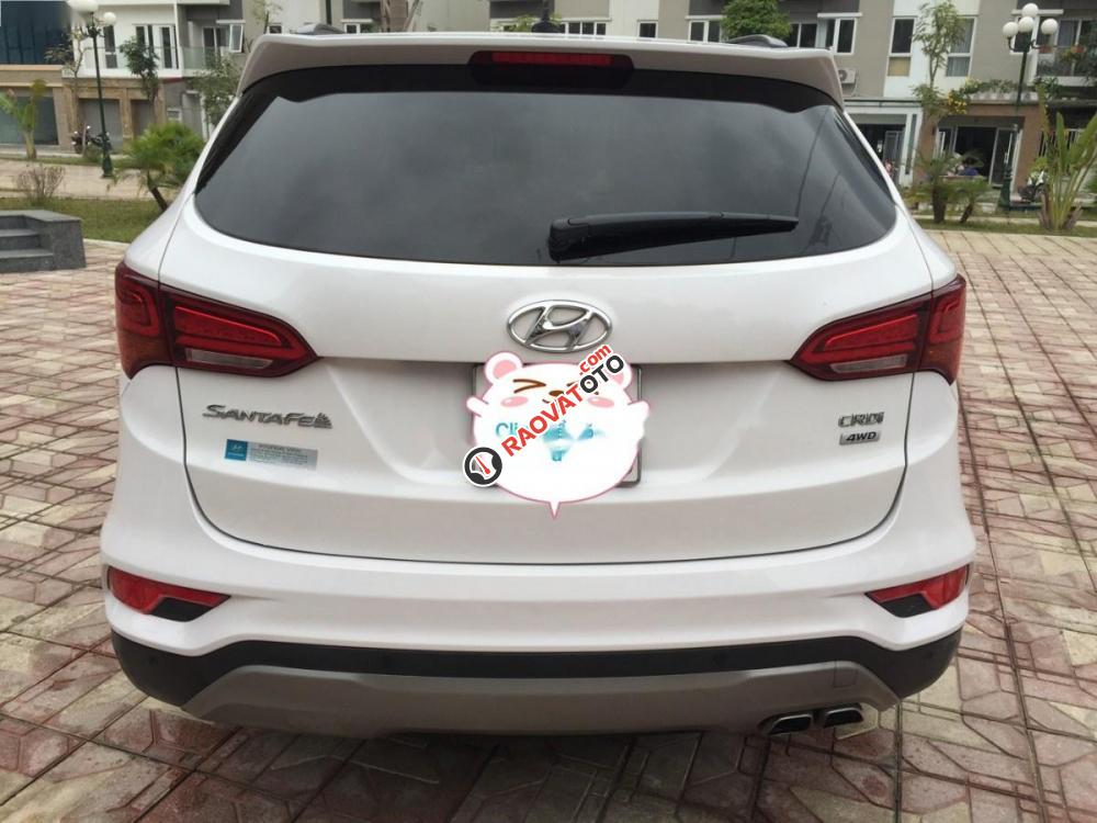 Bán ô tô Hyundai Santa Fe đời 2016, màu trắng số tự động-6