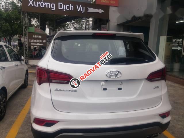 Cần bán xe Hyundai Santa Fe sản xuất 2017, màu trắng-4