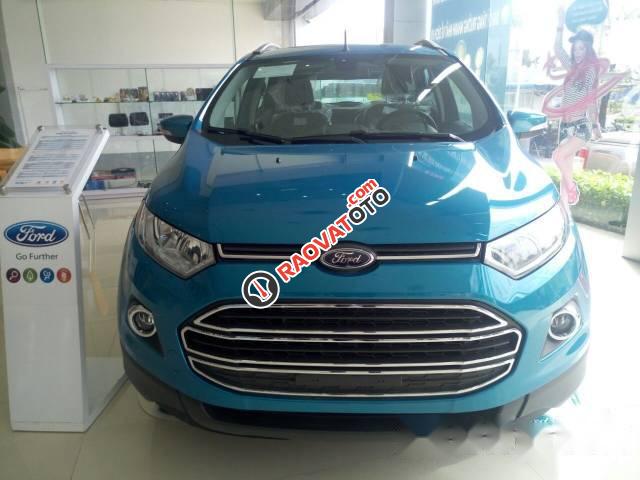 Bán ô tô Ford EcoSport Titanium 1.5AT năm 2017, màu xanh lam, 567tr-1