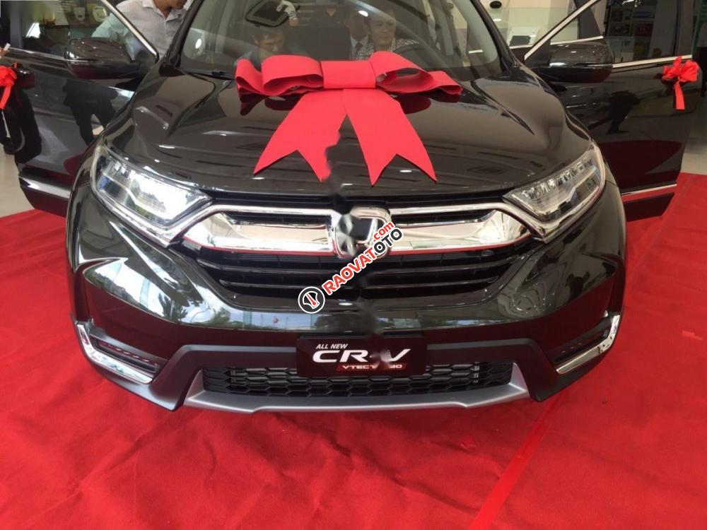 Bán Honda CR V đời 2017, màu đen, xe nhập-0