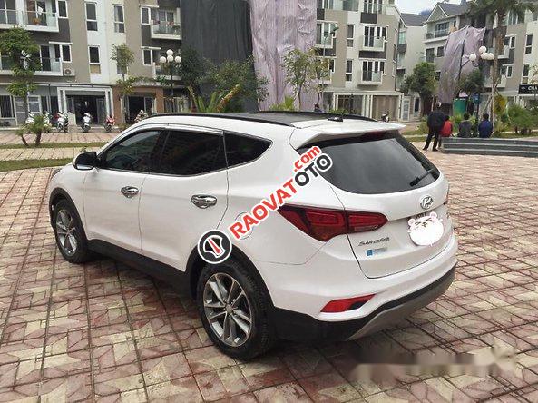 Cần bán Hyundai Santa Fe CRDi 2.2L 4WD đời 2017, màu trắng-3