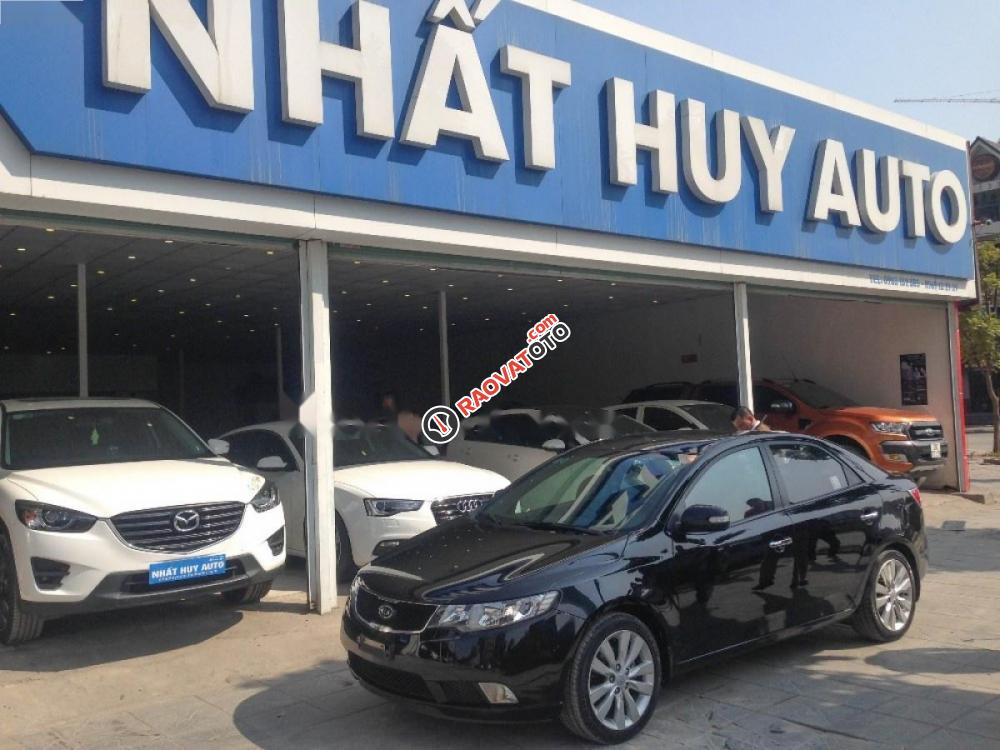 Cần bán gấp Kia Cerato 1.6 AT đời 2009, màu đen, nhập khẩu-1