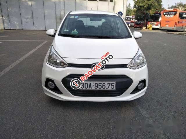 Bán ô tô Hyundai Grand i10 sản xuất 2015, màu trắng số sàn, 318 triệu-0